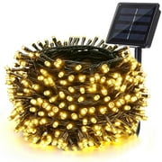 Toodour Solar String Lights Outdoor Waterproof, 72ft 200 LED Solar Powered Lights, 8 Modes Warm White Christmas Lights Decor for Garden, Yard, Party, Wedding, Christmas Tree